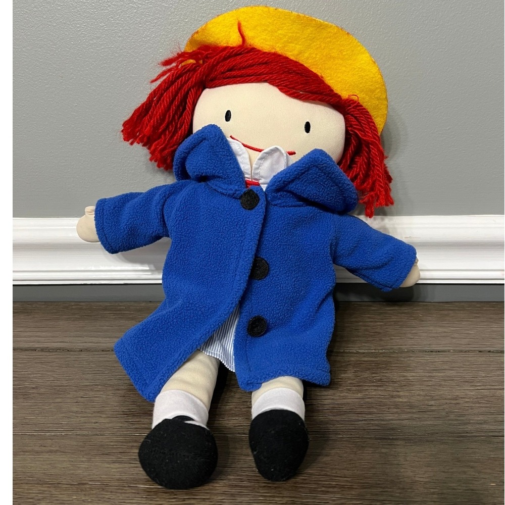 Yottoy Madeline Ludwig Bemelmans 16" Plush Doll w/ Blue Coat‎ & Hat